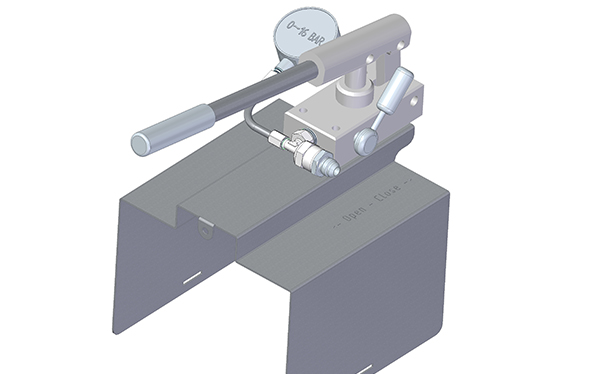 Hand fill pump 3D model