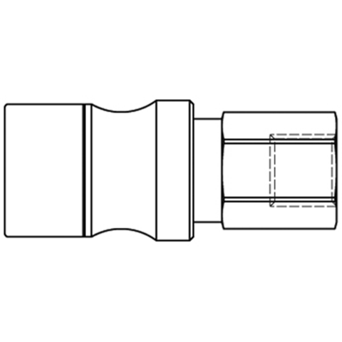 46810100 Coupling - Dry Break - Female Thread Double shut-off quick couplings with flatsealing or dry-break system for leak-free design. (KL series). On the coupling and plug, our leak-free coupling systems have valves that build up no dead-space volume. As such, when the connection is broken, no drops of the medium being channelled are able to escape. This variant is especially suitable for transporting aggressive media or in sensitive environments like in cleanrooms.