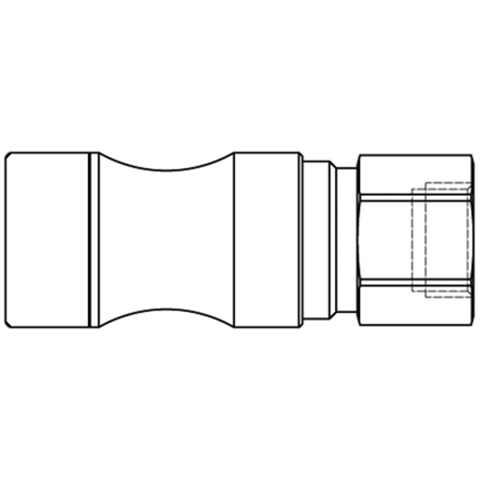 46810800 Coupling - Dry Break - Female Thread Double shut-off quick couplings with flatsealing or dry-break system for leak-free design. (KL series). On the coupling and plug, our leak-free coupling systems have valves that build up no dead-space volume. As such, when the connection is broken, no drops of the medium being channelled are able to escape. This variant is especially suitable for transporting aggressive media or in sensitive environments like in cleanrooms.