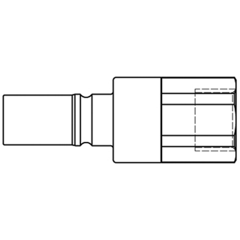 46811800 Nipple - Dry Break - Female Thread Double shut-off nipple with flatsealing or dry-break system for leak-free design. (KL series). On the coupling and plug, our leak-free coupling systems have valves that build up no dead-space volume. As such, when the connection is broken, no drops of the medium being channelled are able to escape. This variant is especially suitable for transporting aggressive media or in sensitive environments like in cleanrooms.