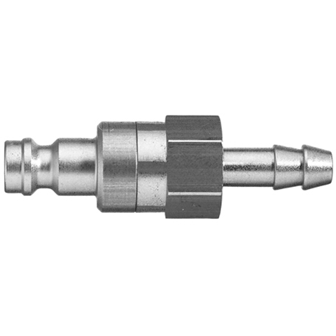 47371500 Nipple - Dry Break - Hose Barb Double shut-off nipple with flatsealing or dry-break system for leak-free design. (KL series). On the coupling and plug, our leak-free coupling systems have valves that build up no dead-space volume. As such, when the connection is broken, no drops of the medium being channelled are able to escape. This variant is especially suitable for transporting aggressive media or in sensitive environments like in cleanrooms.