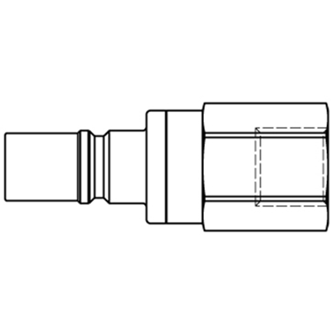 47810500 Nipple - Dry Break - Female Thread Double shut-off nipple with flatsealing or dry-break system for leak-free design. (KL series). On the coupling and plug, our leak-free coupling systems have valves that build up no dead-space volume. As such, when the connection is broken, no drops of the medium being channelled are able to escape. This variant is especially suitable for transporting aggressive media or in sensitive environments like in cleanrooms.