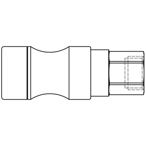 47811795 Nipple - Dry Break - Female Thread Double shut-off nipple with flatsealing or dry-break system for leak-free design. (KL series). On the coupling and plug, our leak-free coupling systems have valves that build up no dead-space volume. As such, when the connection is broken, no drops of the medium being channelled are able to escape. This variant is especially suitable for transporting aggressive media or in sensitive environments like in cleanrooms.