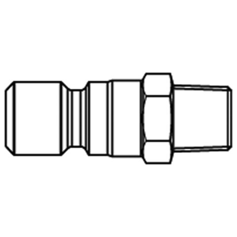 48900985 Nippel - Enkel Afsluitend - Binnendraad Enkel afsluitende ( single shut-off) snelkoppelingen werken zonder klep in de nippel. De doorstroming wordt gestagneerd zodra de verbinding wordt verbroken. (Rectus SF series)