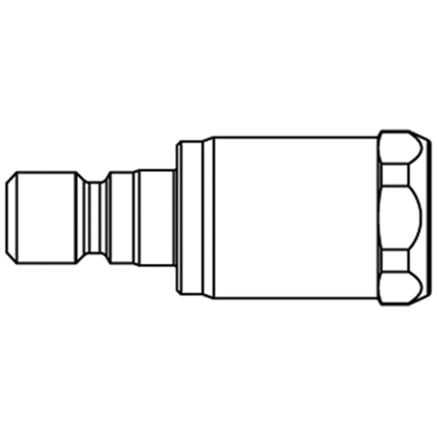 48901025 Nippel - Enkel Afsluitend - Slangpilaar Enkel afsluitende ( single shut-off) snelkoppelingen werken zonder klep in de nippel. De doorstroming wordt gestagneerd zodra de verbinding wordt verbroken. (Rectus SF series)