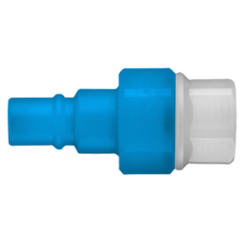 48980365 Nipple - Double Shut-off - Female Thread Double shut-off Nipple - coded systems/ Rectukey.  The mechanical coding of the coupling and plug offers a  guarantee for avoiding mix-ups between media when coupling, which is complemented by the color coding of the anodised sleeves. Double shut-off version available on request.