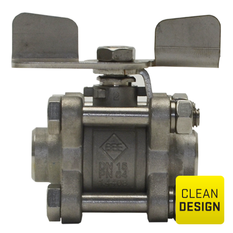 52014266 三片式球閥 - 2 向 Three-piece ball valve with full bore for reliable and optimal flow.