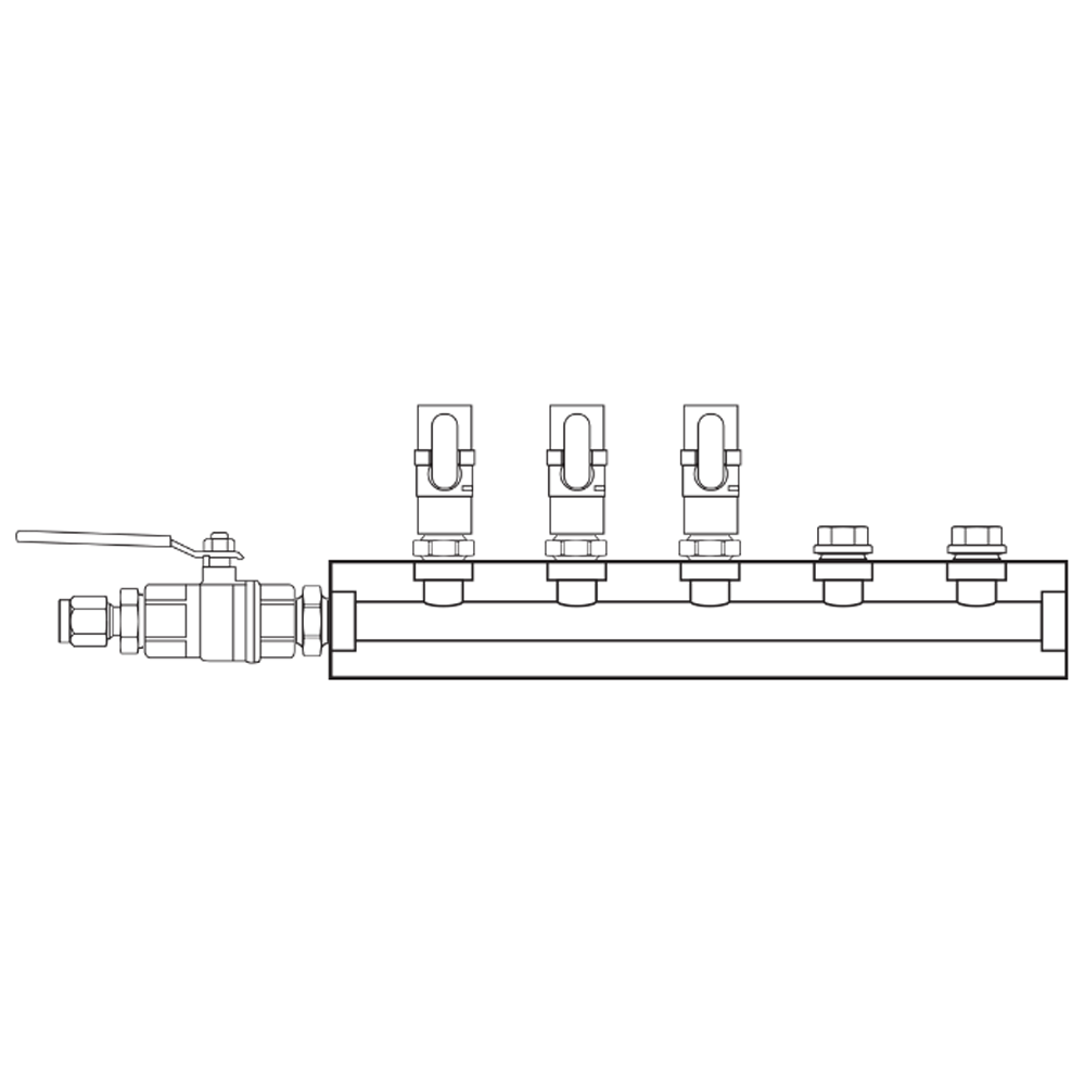 M1031040 Manifolds Brass