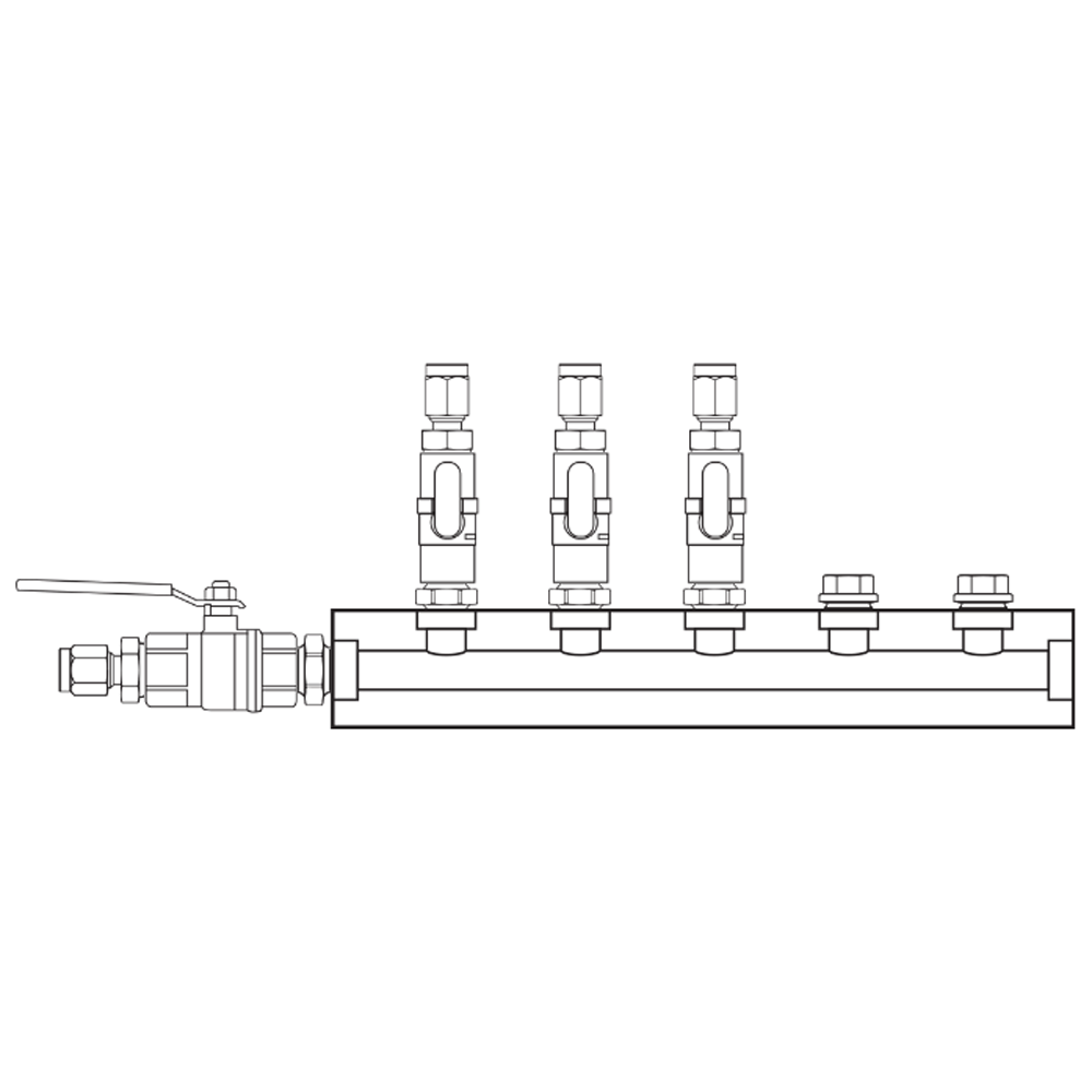 M1031140 Manifolds Brass