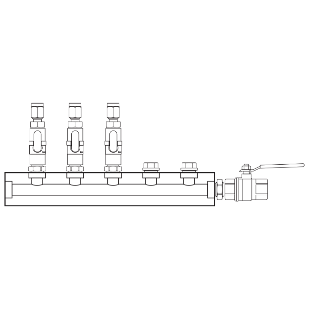 M1031202 Manifolds Brass