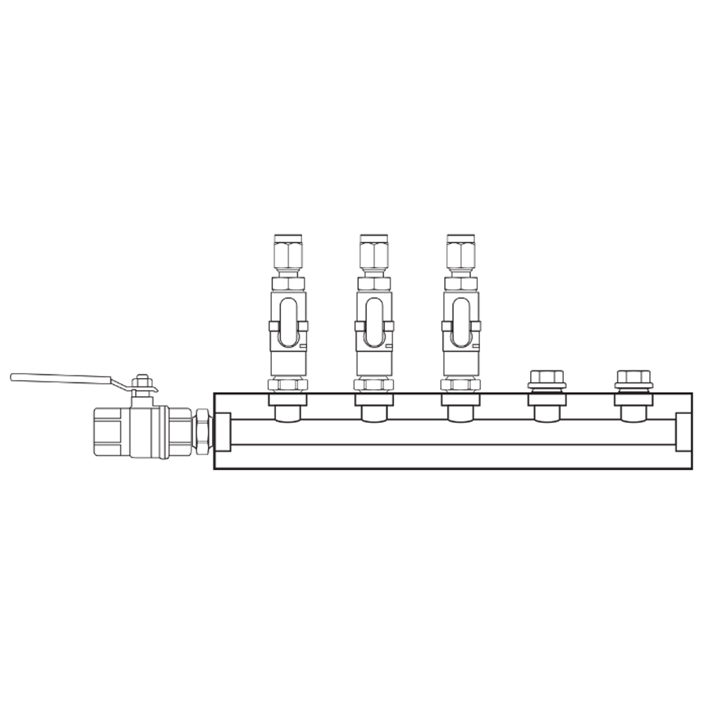 M1031210 Manifolds Brass