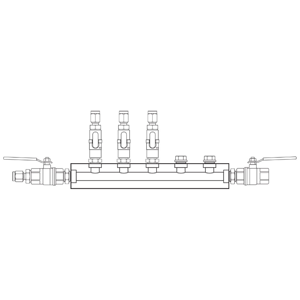 M1031222 Manifolds Brass