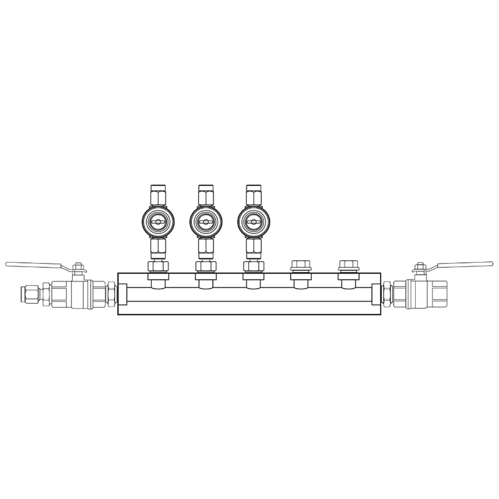 M1032022 Manifolds Brass