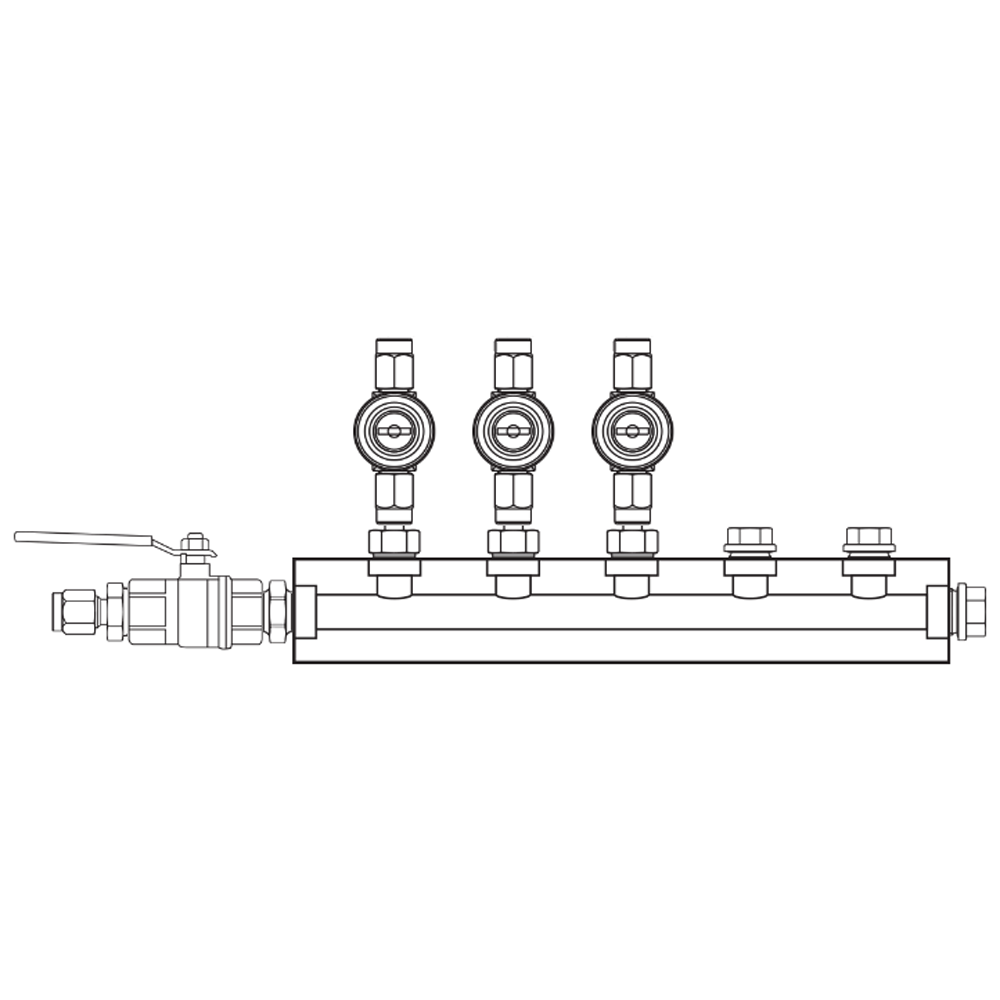 M1033021 Manifolds Brass