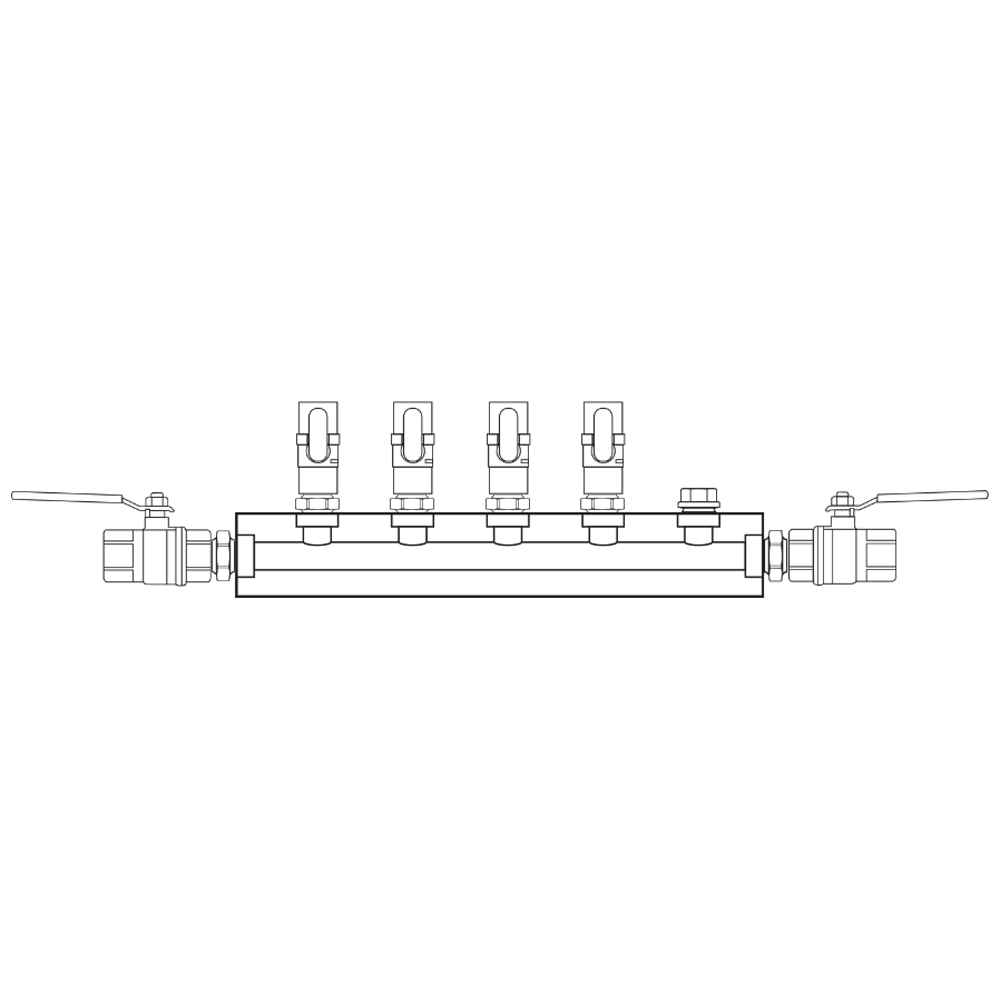 M1041012 Manifolds Brass