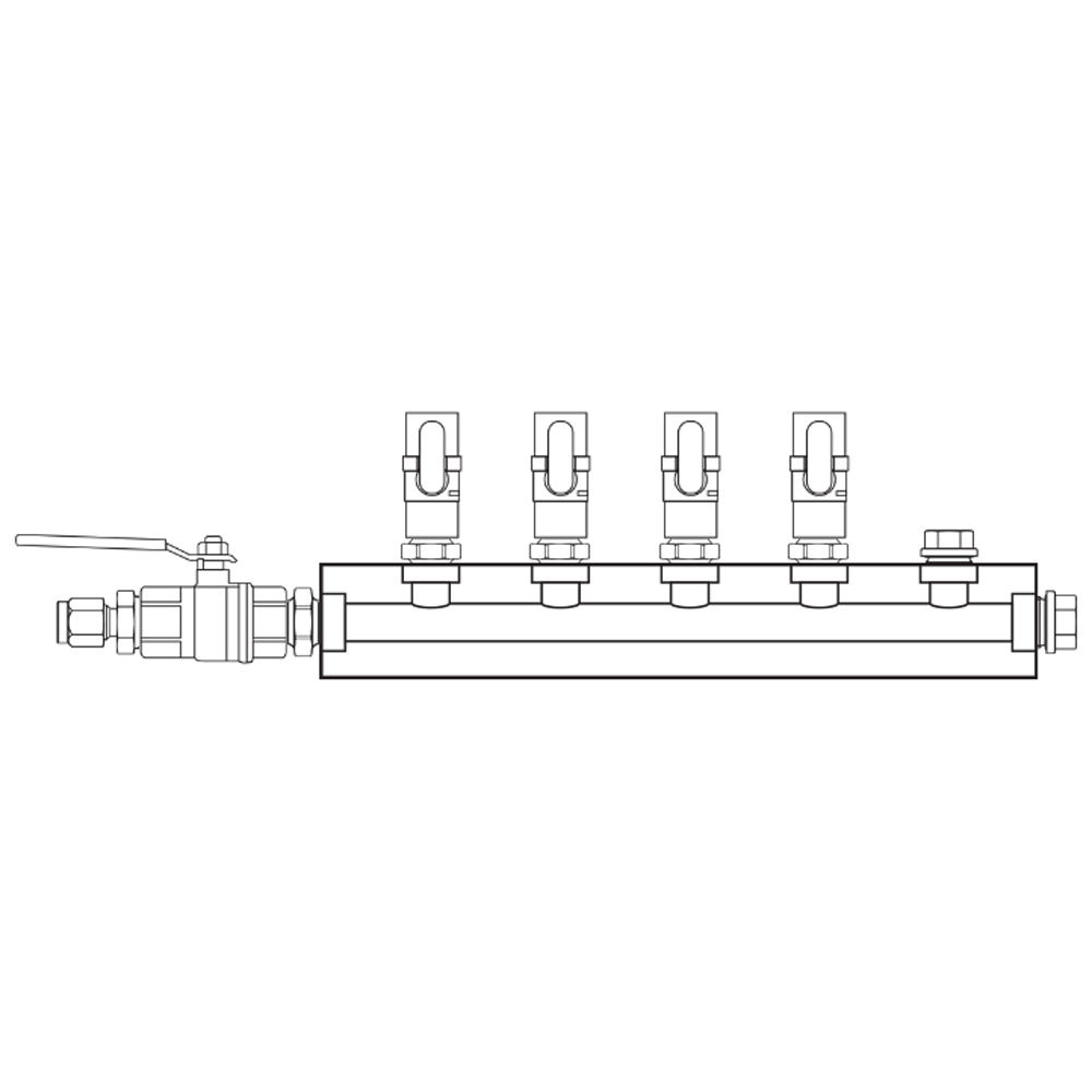 M1041021 Manifolds Brass