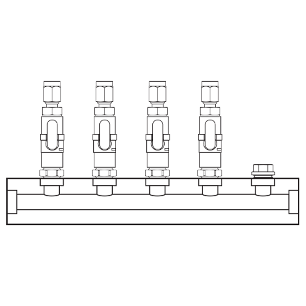 M1041100 Manifolds Brass