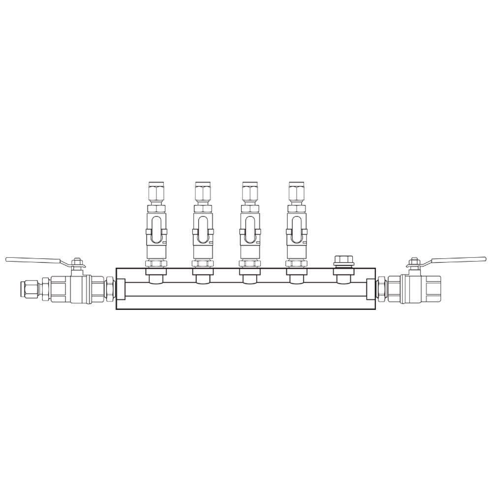 M1041122 Manifolds Brass