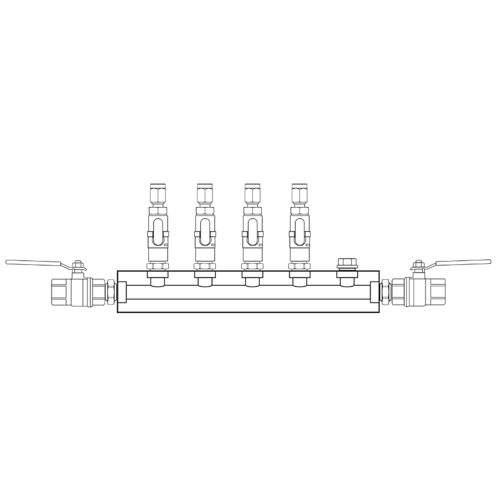 M1041212 Manifolds Brass