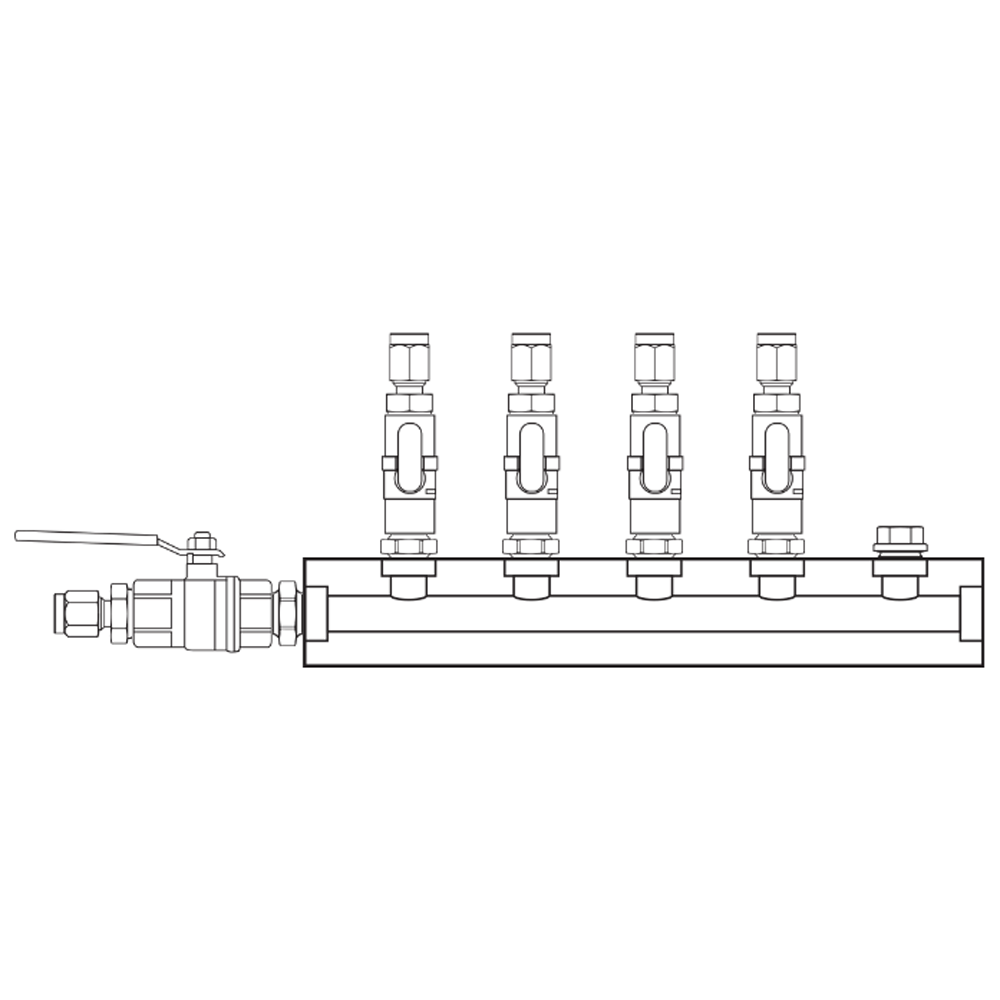 M1041230 Manifolds Brass