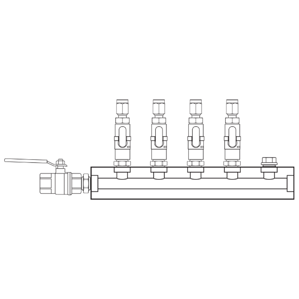 M1041310 Manifolds Brass