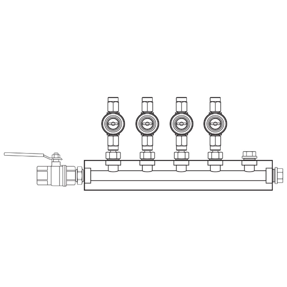 M1043011 Manifolds Brass