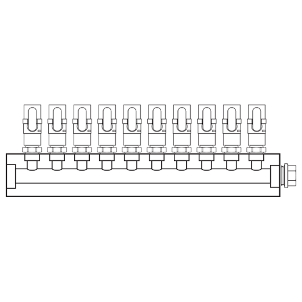 M1101001 Manifolds Brass