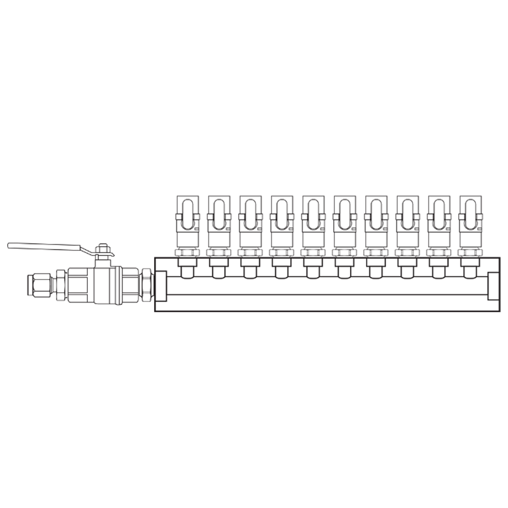 M1101020 Manifolds Brass