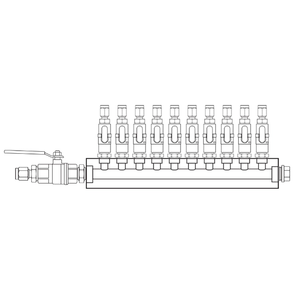 M1101251 Manifolds Brass