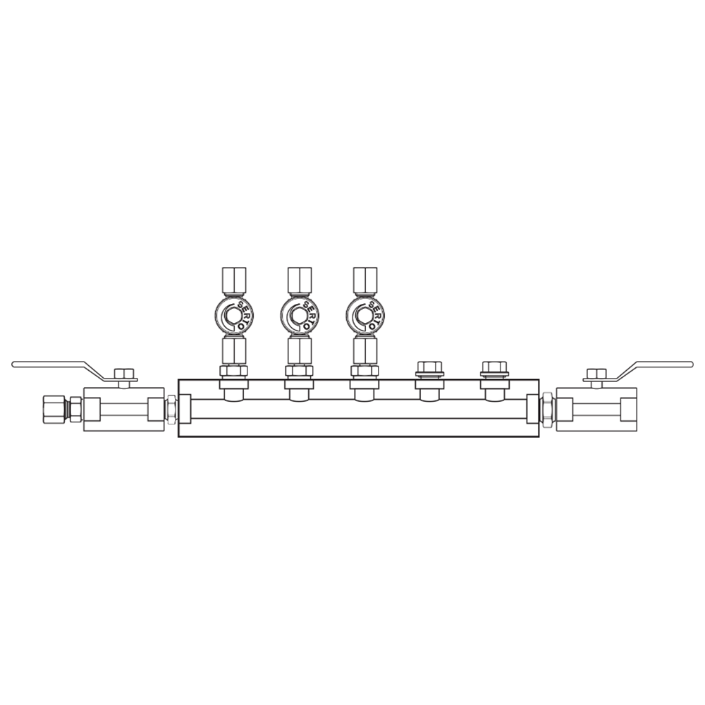 M2035032 Manifolds Stainless Steel Single Sided