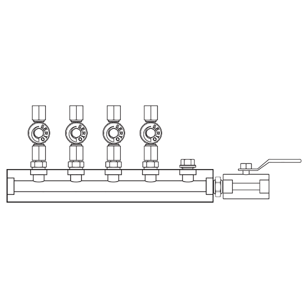 M2045002 Manifolds Stainless Steel Single Sided