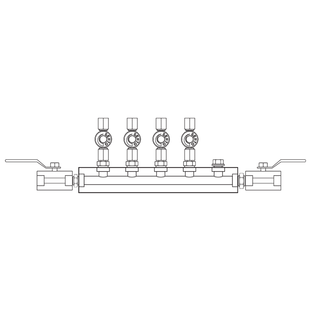 M2045012 Manifolds Stainless Steel Single Sided