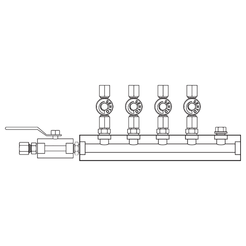 M2045050 Manifolds Stainless Steel Single Sided