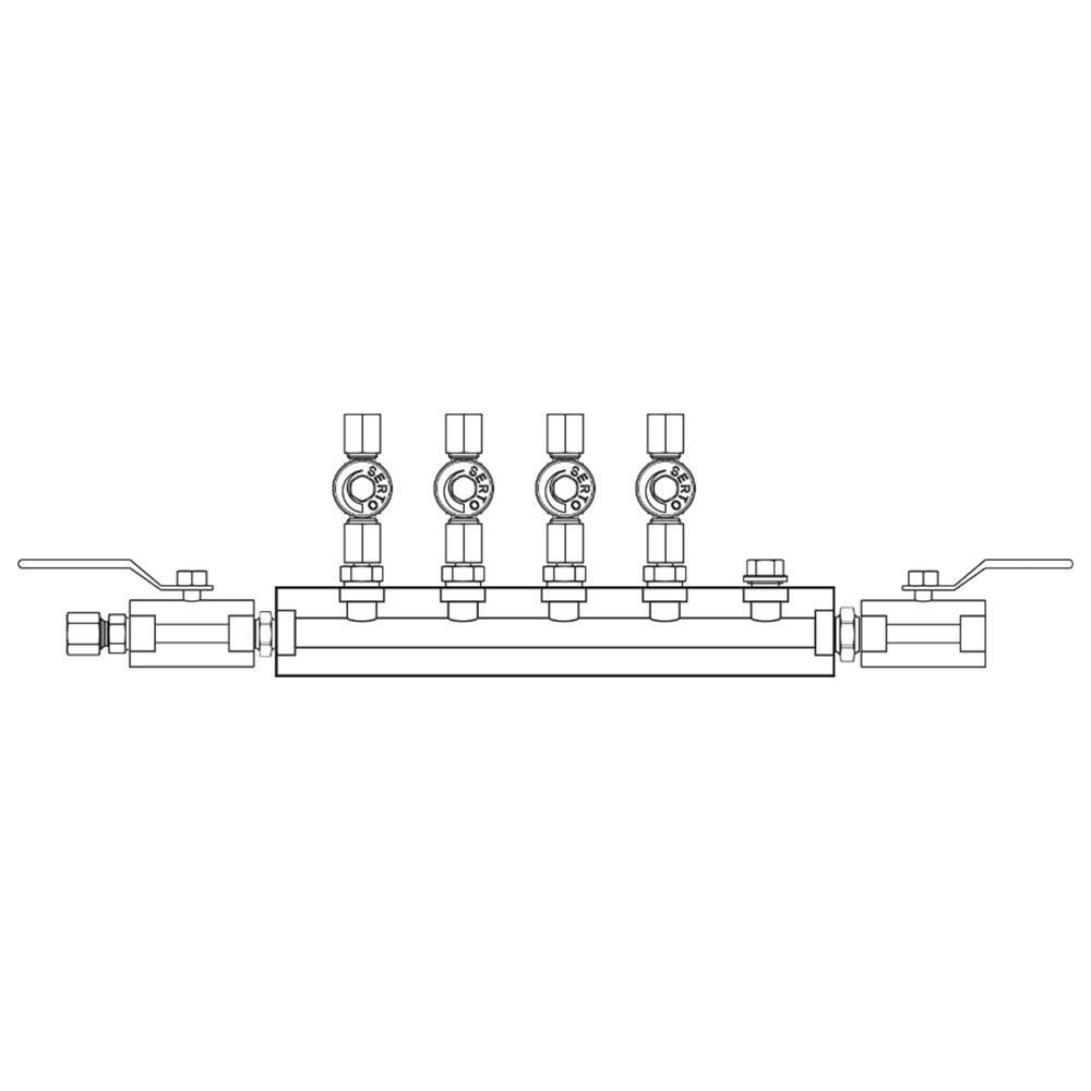 M2045052 Manifolds Stainless Steel Single Sided