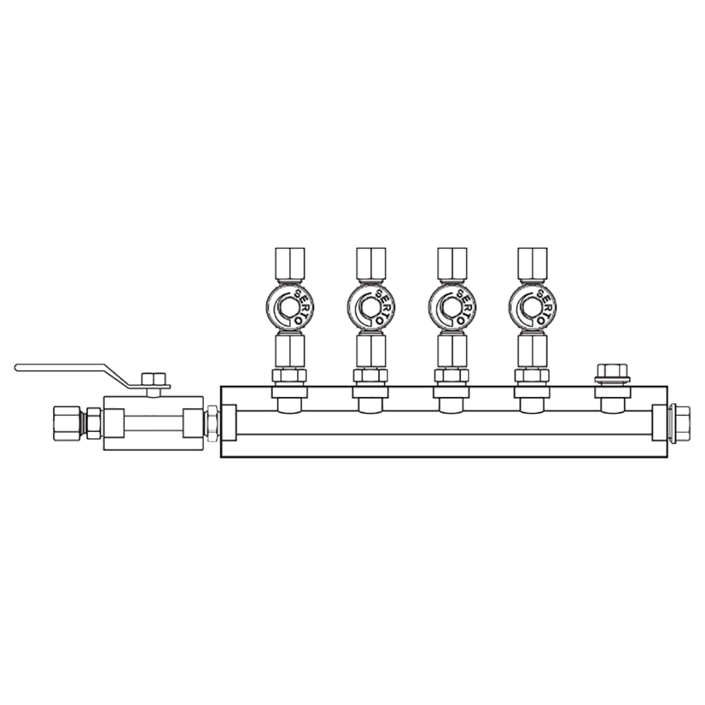 M2046031 Manifolds Stainless Steel Single Sided