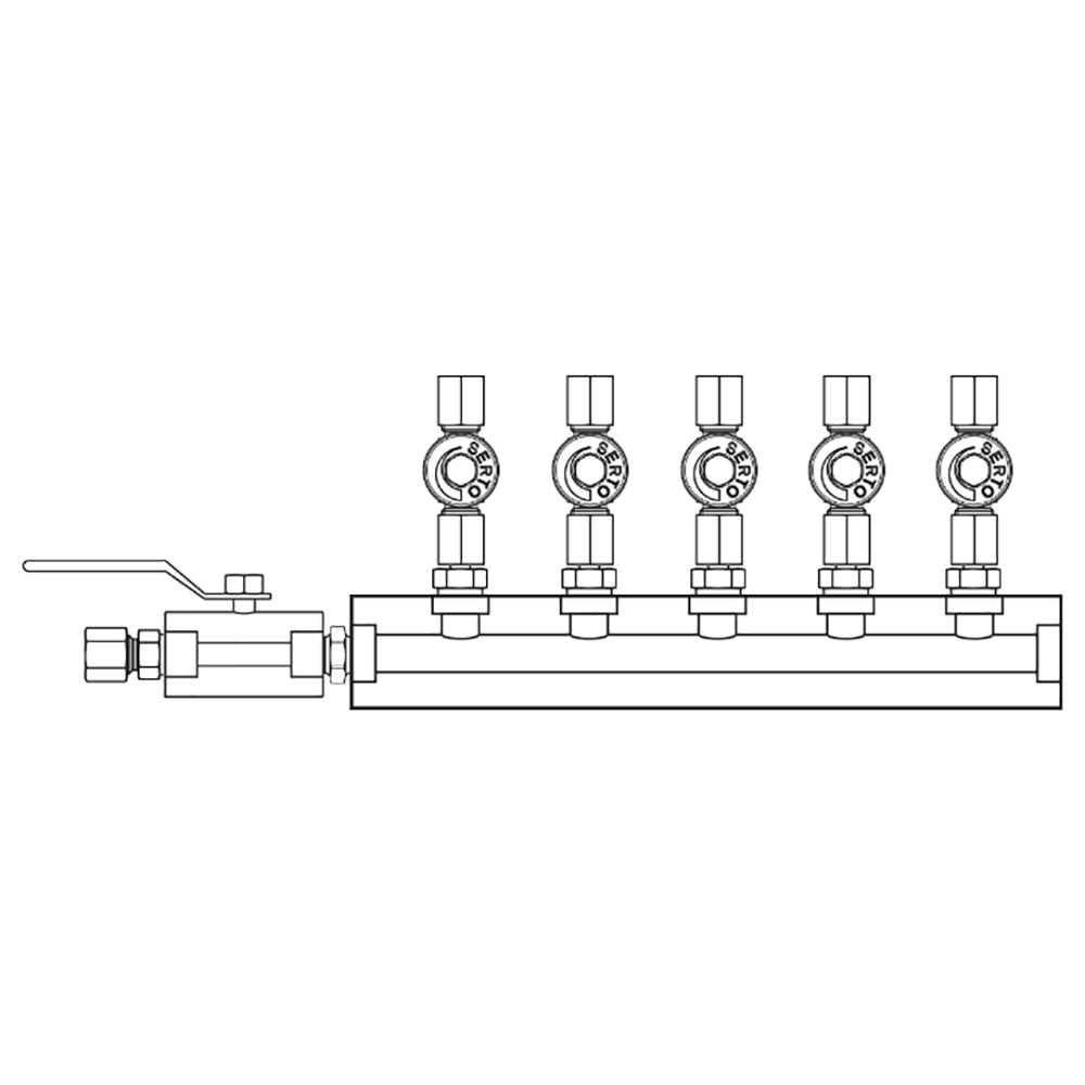 M2055020 Manifolds Stainless Steel Single Sided