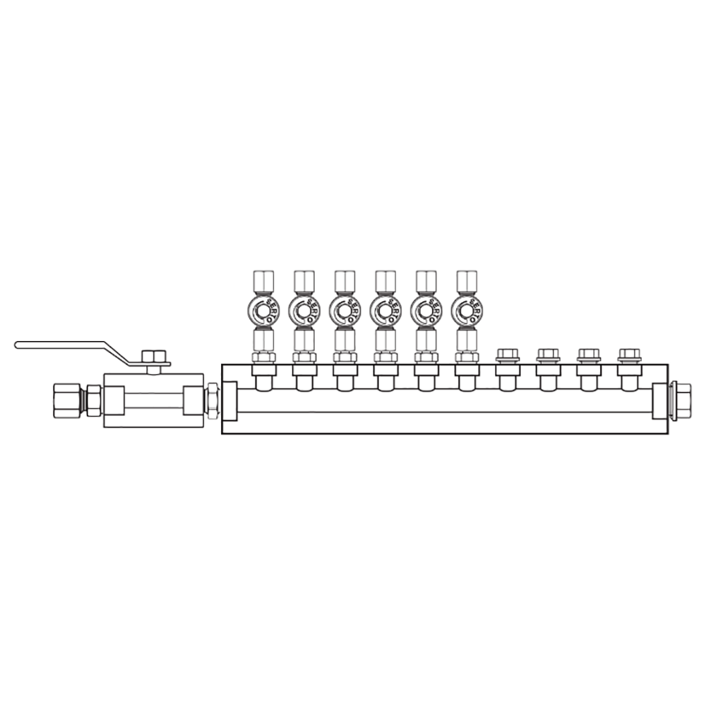 M2065041 Manifolds Stainless Steel Single Sided