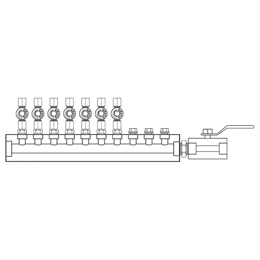 M2075002 Manifolds Stainless Steel Single Sided