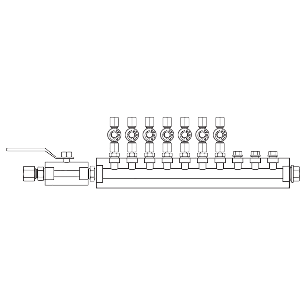 M2075021 Manifolds Stainless Steel Single Sided