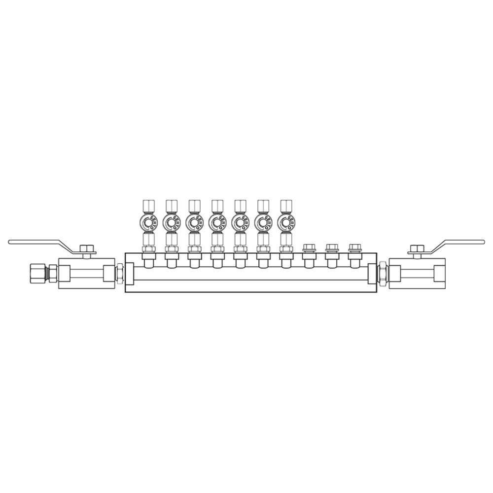 M2075042 Manifolds Stainless Steel Single Sided