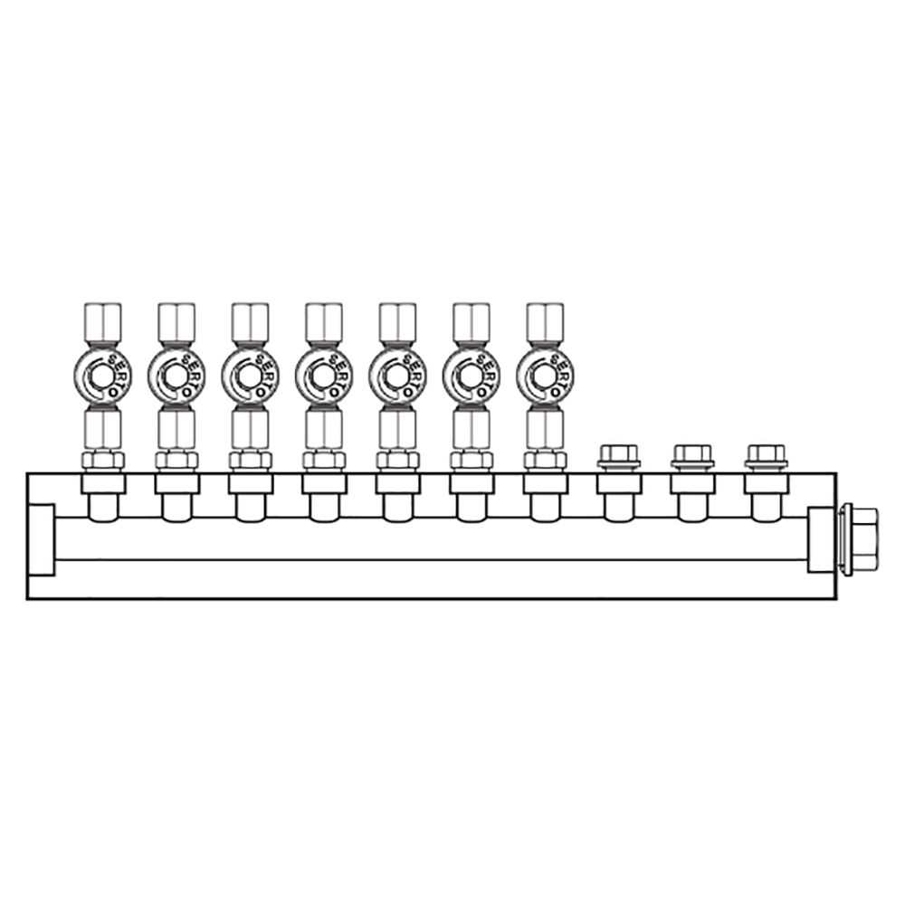 M2076001 Manifolds Stainless Steel Single Sided