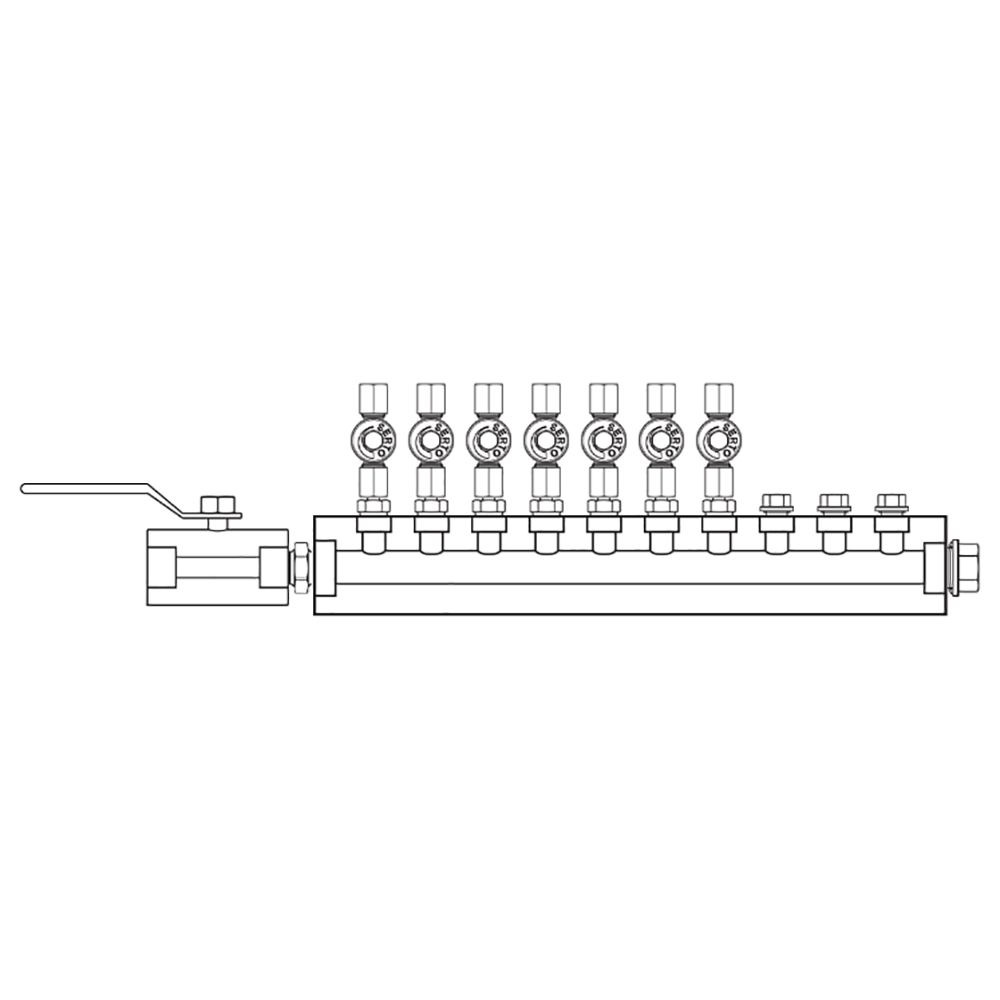 M2076011 Manifolds Stainless Steel Single Sided