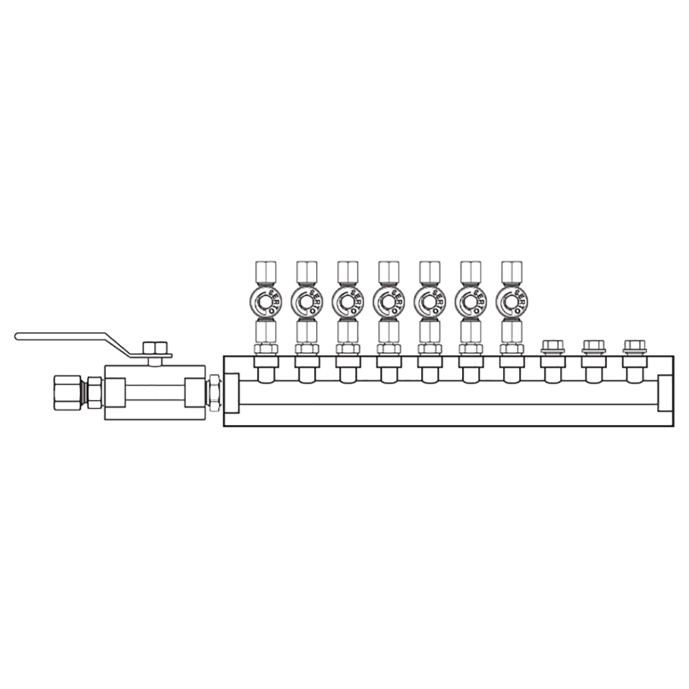 M2076040 Manifolds Stainless Steel Single Sided