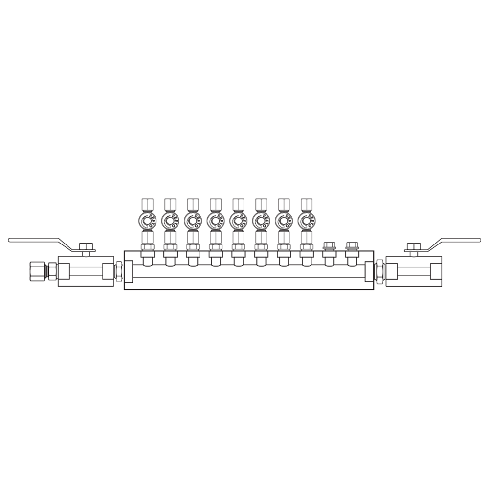 M2085022 Manifolds Stainless Steel Single Sided