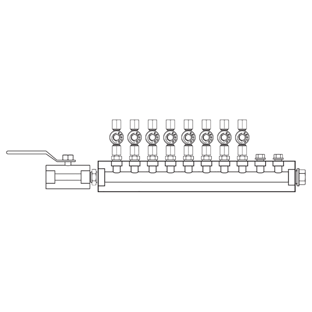 M2086011 Manifolds Stainless Steel Single Sided