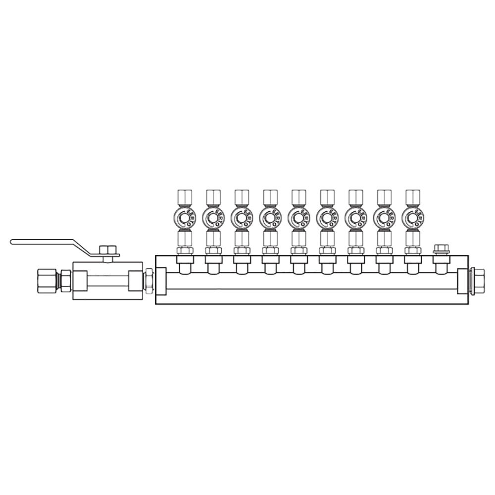 M2095021 Manifolds Stainless Steel Single Sided