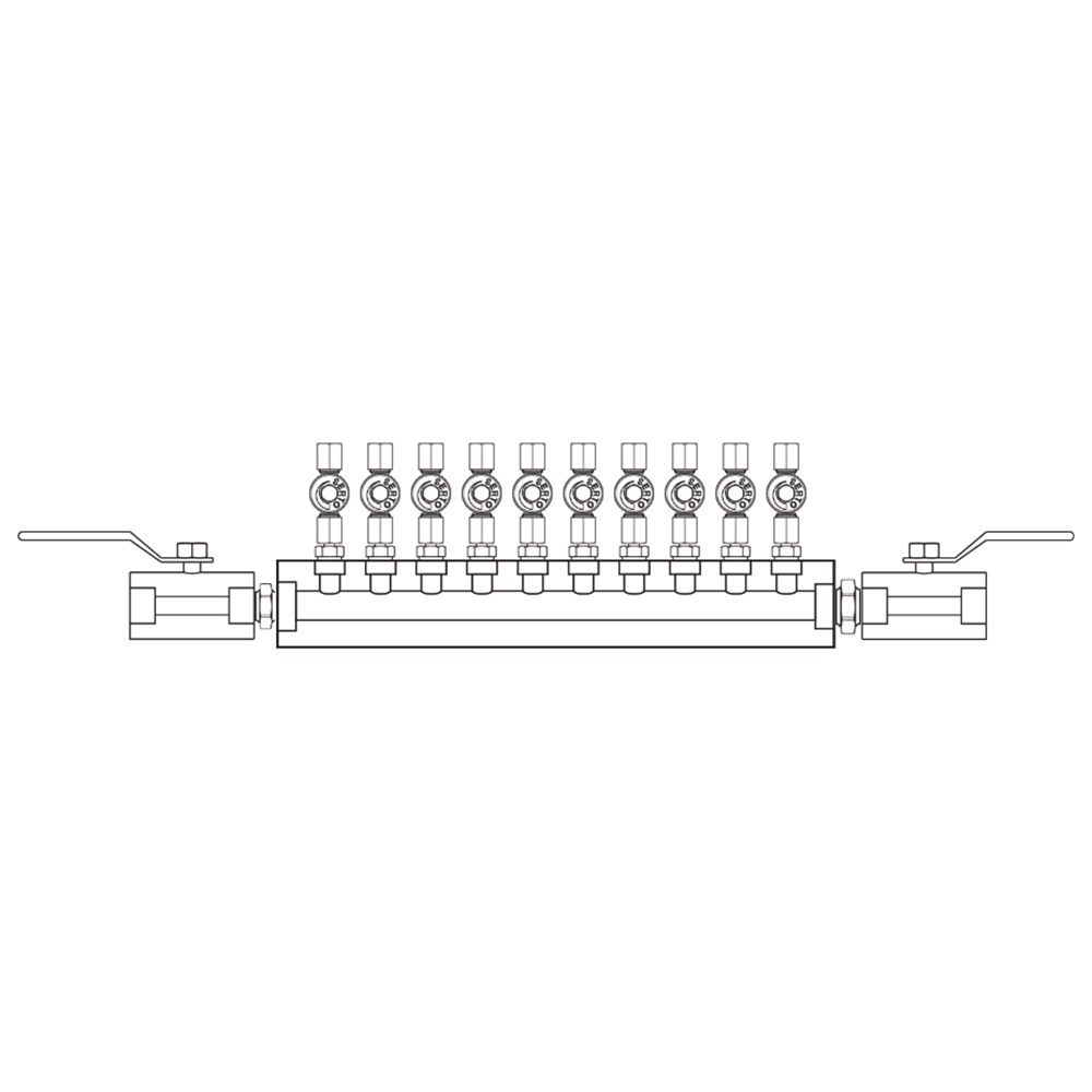 M2105012 Manifolds Stainless Steel Single Sided