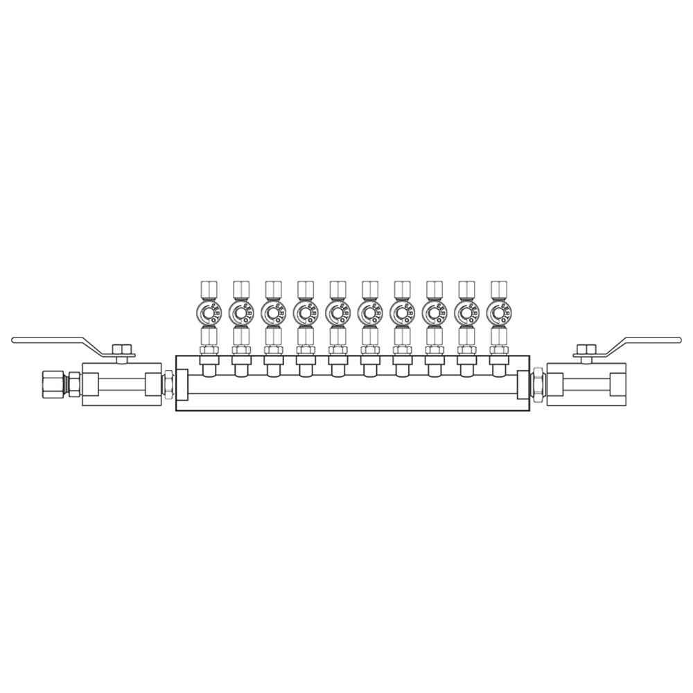 M2105052 Manifolds Stainless Steel Single Sided