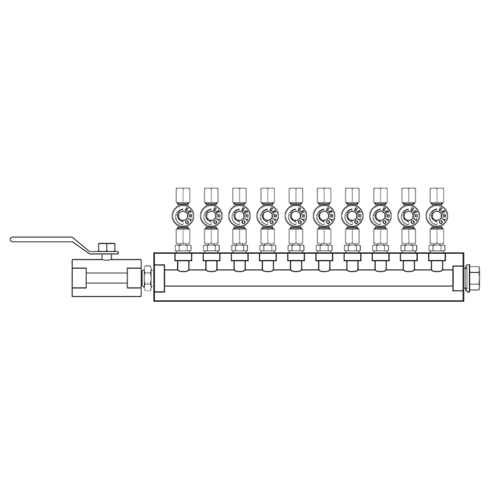 M2106011 Manifolds Stainless Steel Single Sided