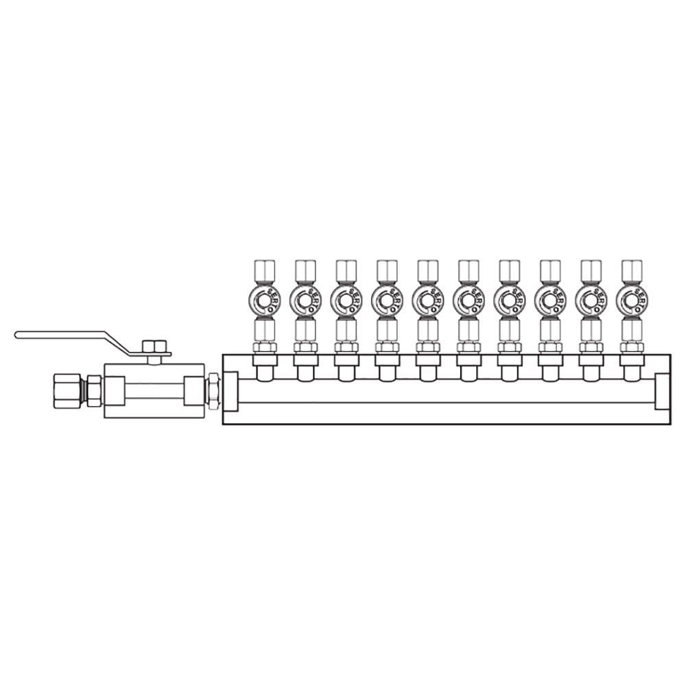 M2106030 Manifolds Stainless Steel Single Sided